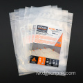 לוגו בהדפסה מותאמת אישית עם ziplock שקית שקוף